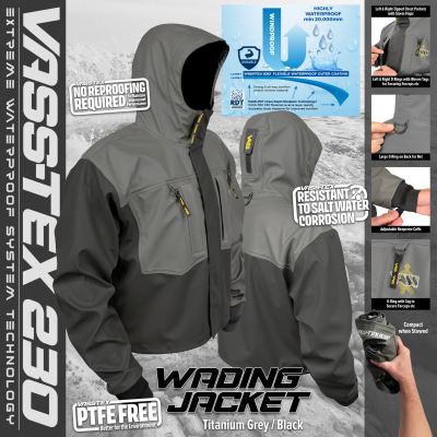 Vass-Tex 230 Unlined Waterproof Short Wading Jacket